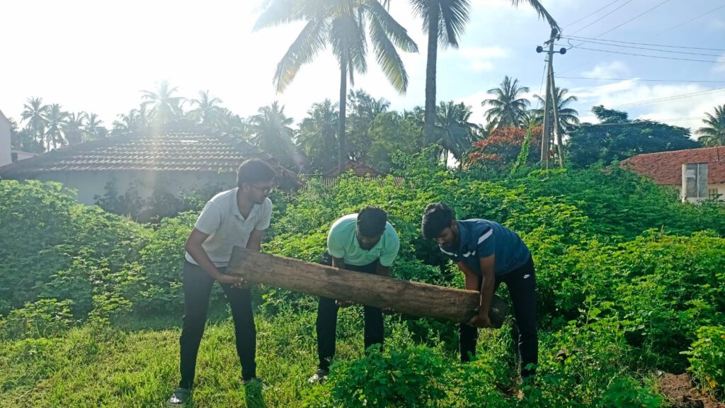 Agriculture students in Hassan district participate in an awareness camp with rural folk. A tree planting drive was also held on the occasion.