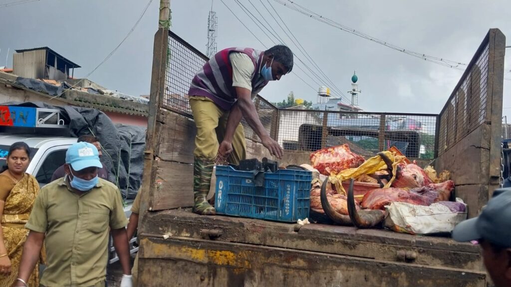 The raided beef units in Belur taluk.