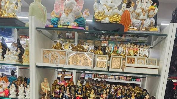 The new Sapna Book House outlet in Hassan with its various offerings.