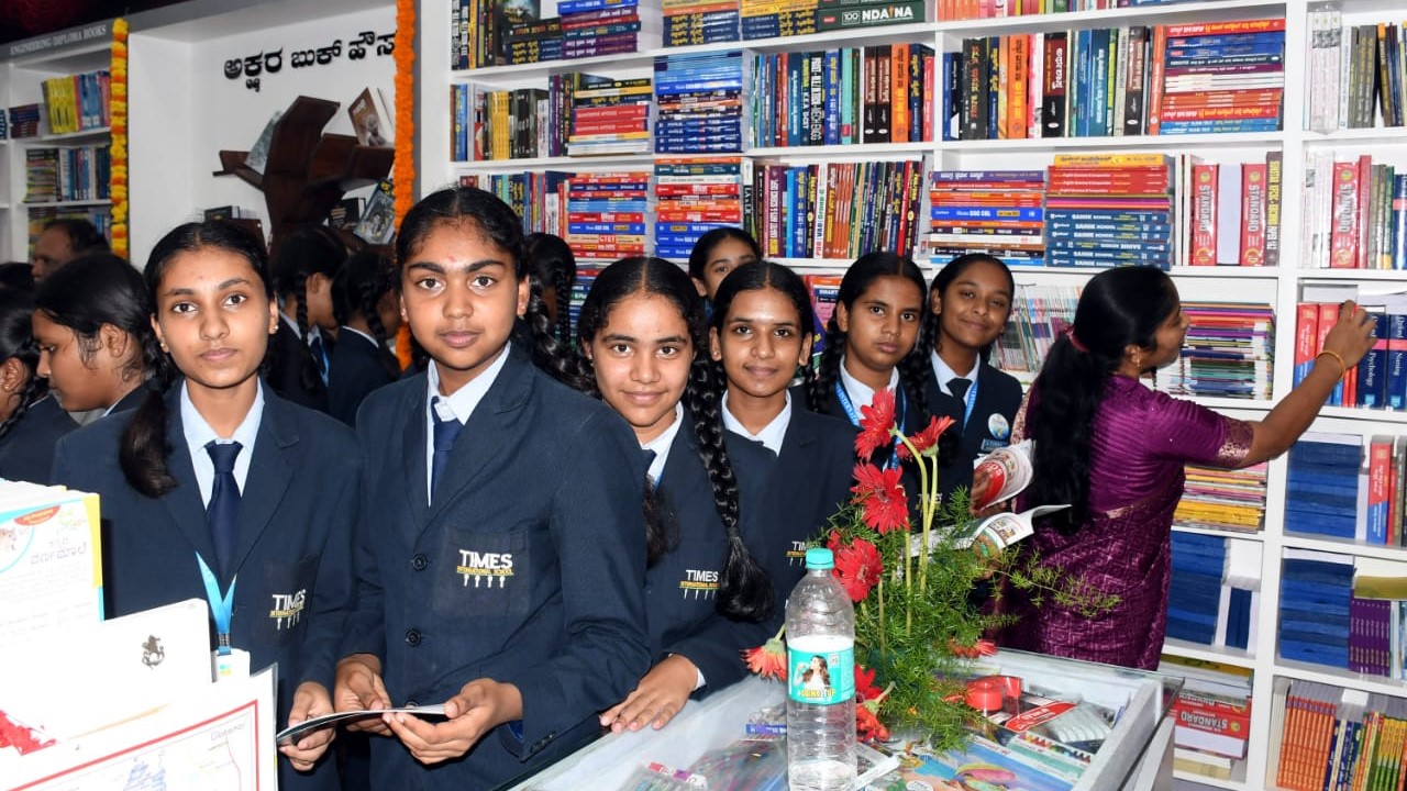 Visuals from the decadal anniversary celebrations of Akshara Book House in Hassan on Friday.