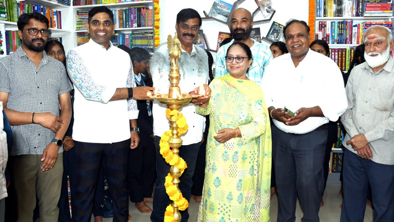 Visuals from the decadal anniversary celebrations of Akshara Book House in Hassan on Friday.