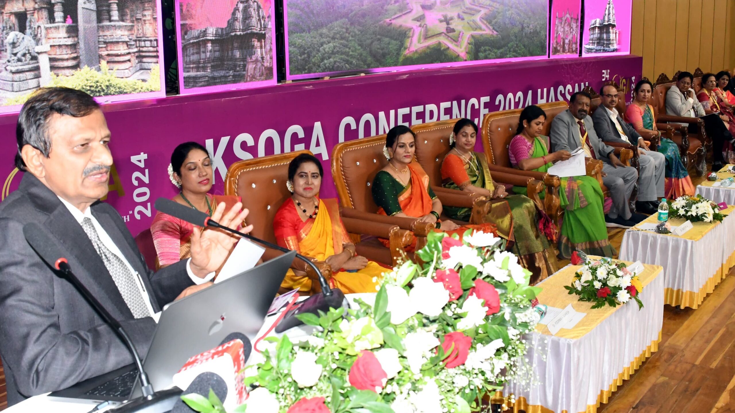 Visuals from the general conference of doctors in Hassan on Friday, with noted cardiologist Dr CN Manjunath being the chief guest.