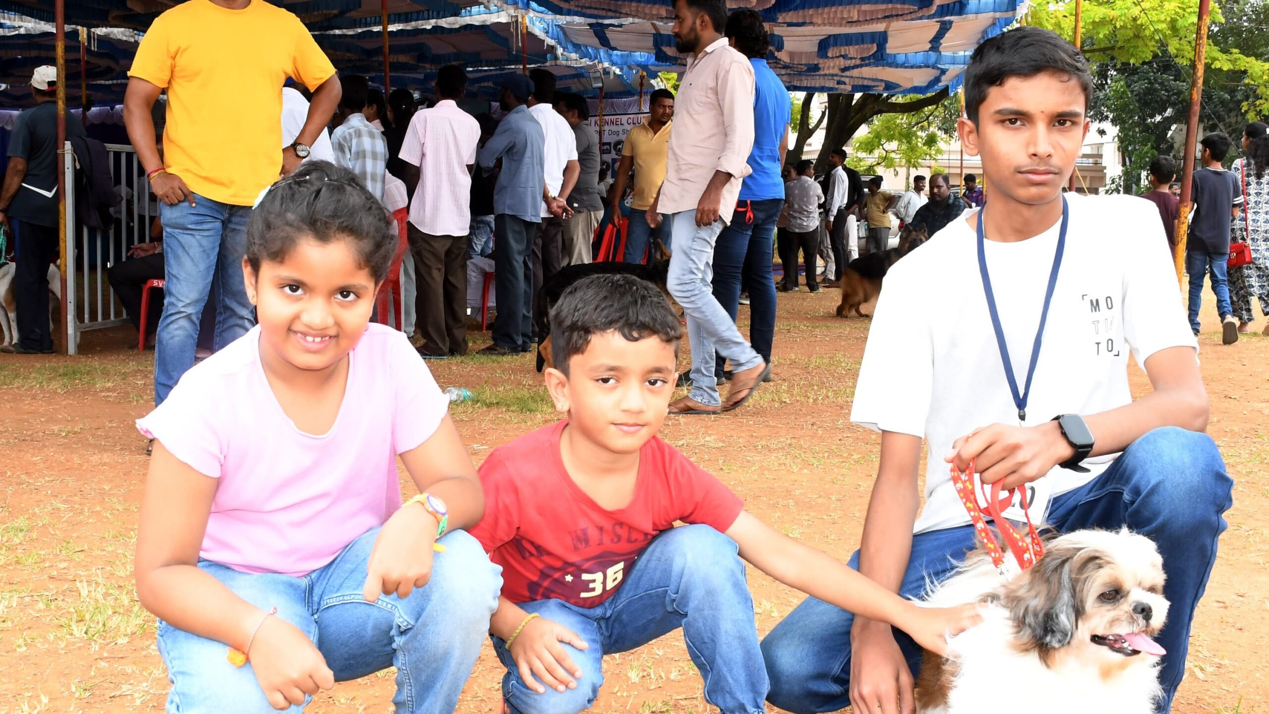 Visuals from the fifth dog show organised by the Kennel Club of Hassan on Monday.
