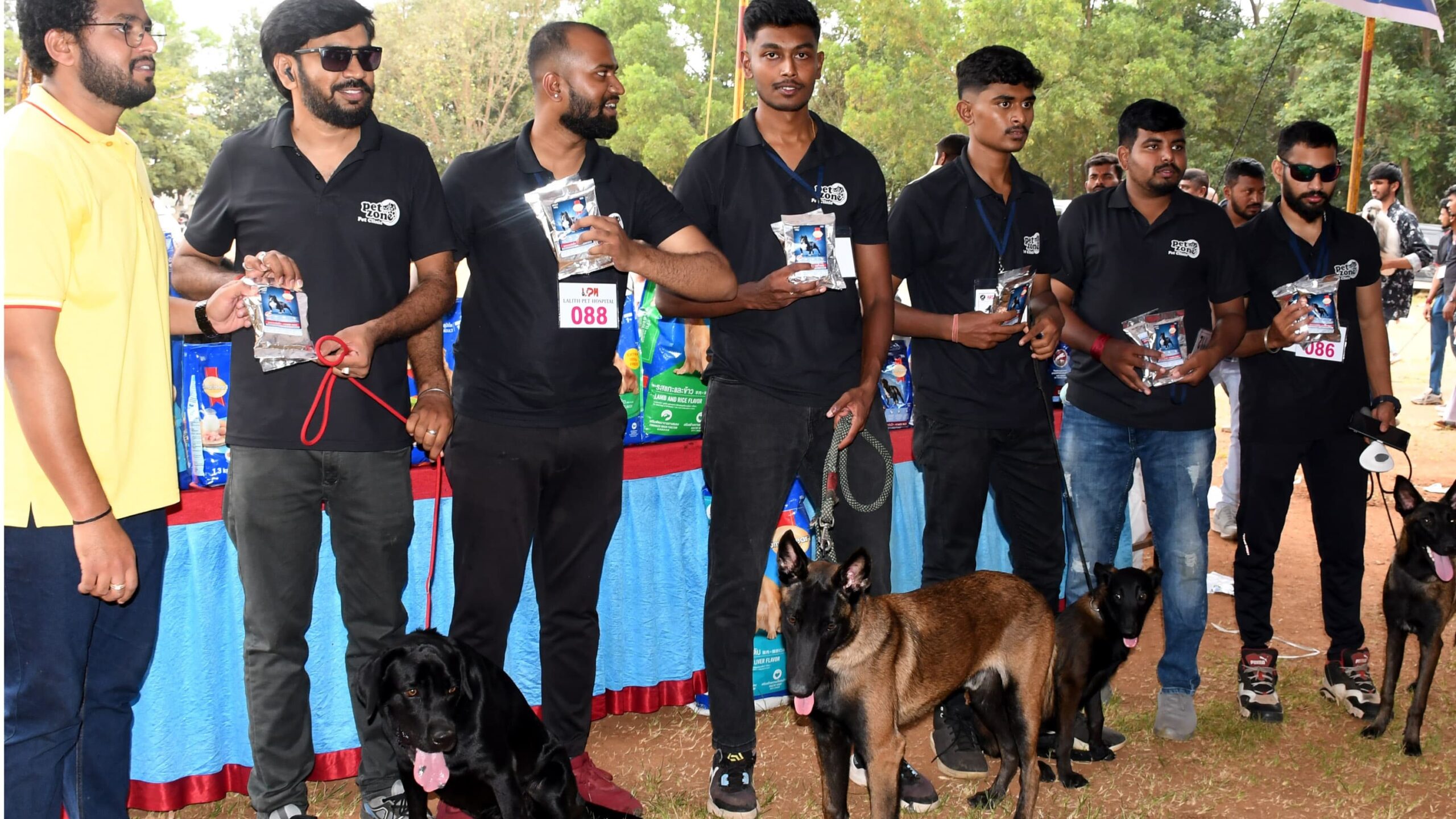Visuals from the fifth dog show organised by the Kennel Club of Hassan on Monday.