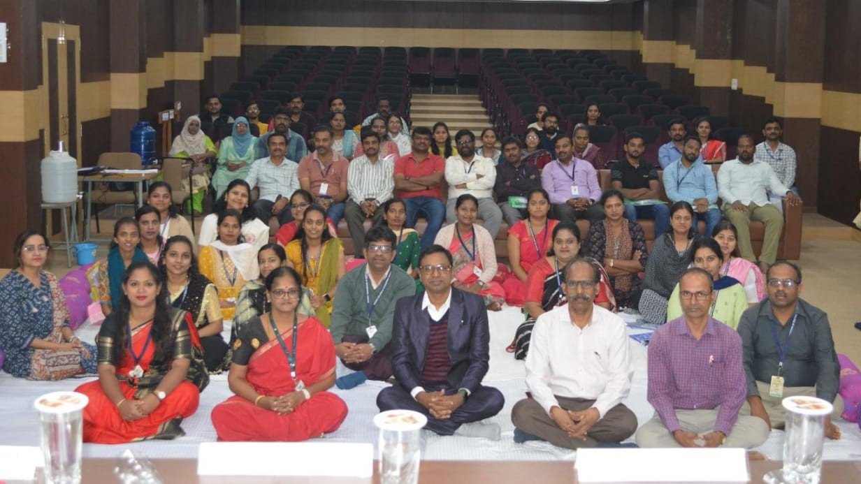 The AICTE workshop underway at Navkis College of Engineering in Hassan.