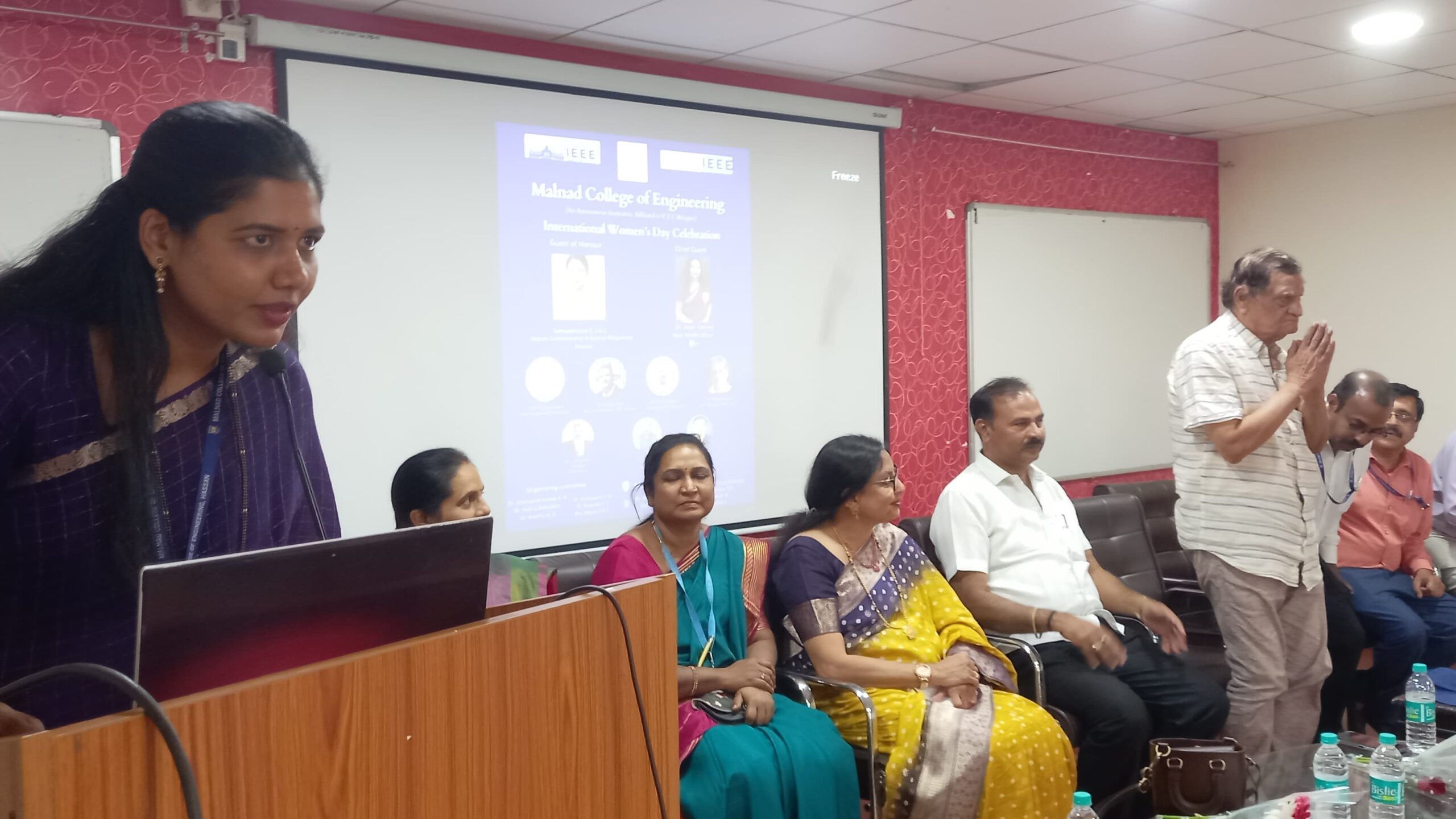 Visuals from the International Women's Day programme at Malnad College of Engineering, Hassan, on Saturday.