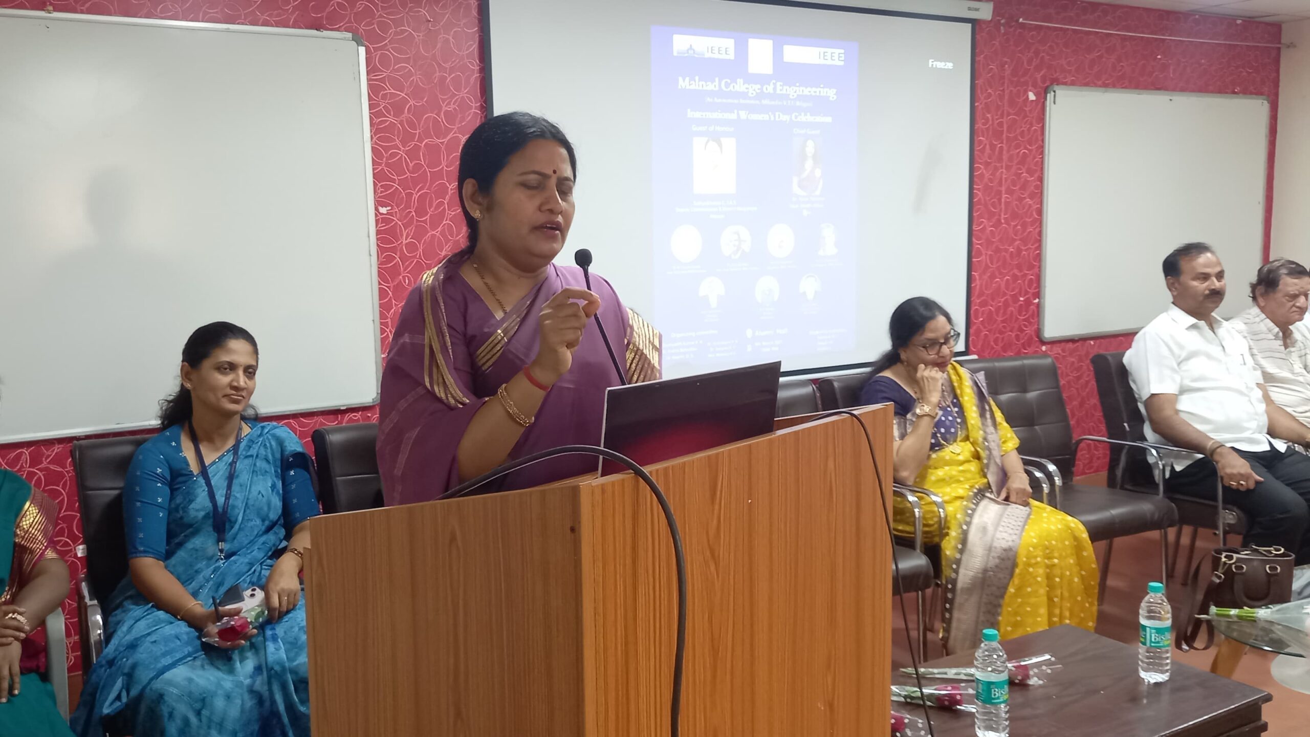 Visuals from the International Women's Day programme at Malnad College of Engineering, Hassan, on Saturday.