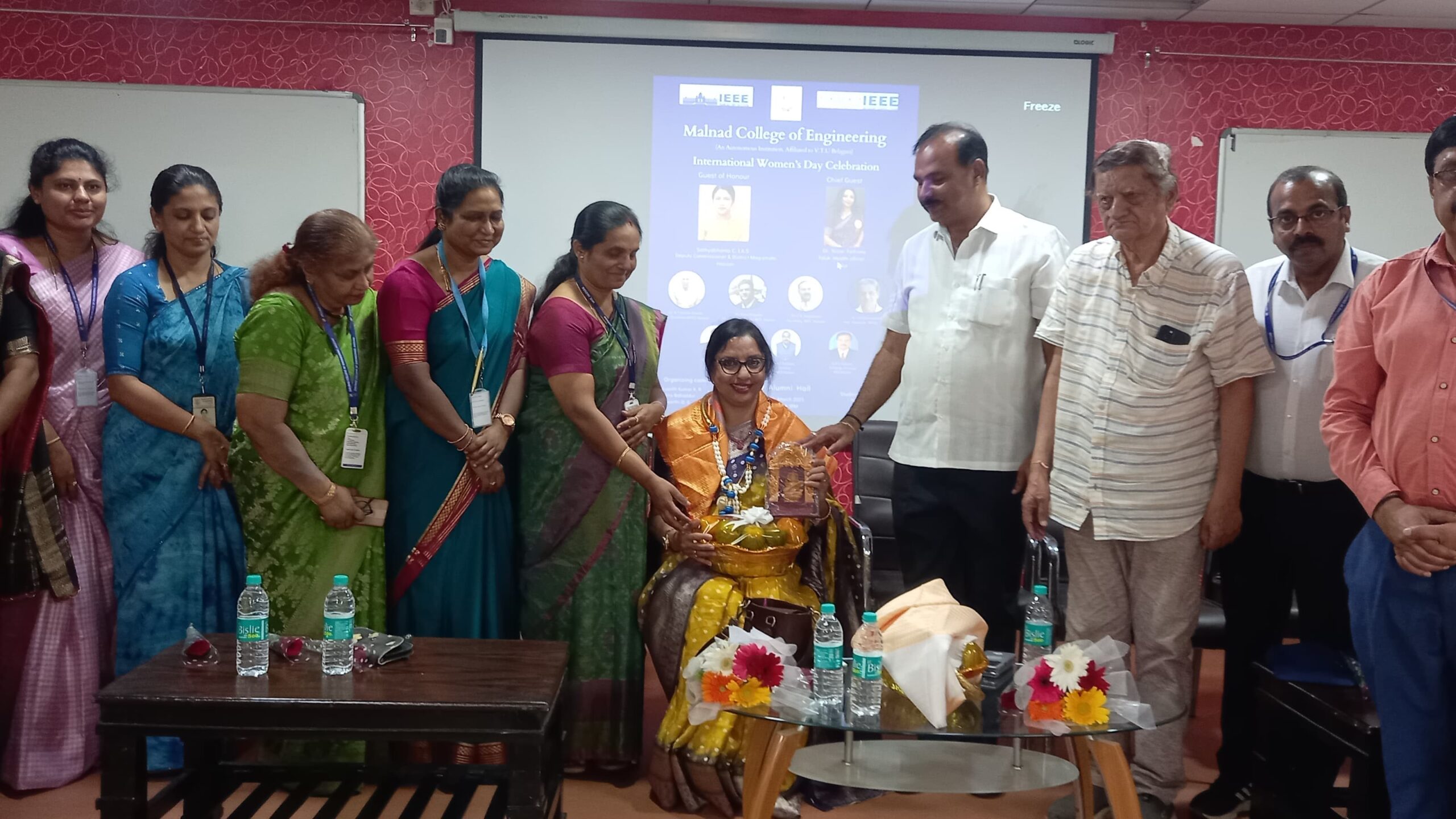 Visuals from the International Women's Day programme at Malnad College of Engineering, Hassan, on Saturday.