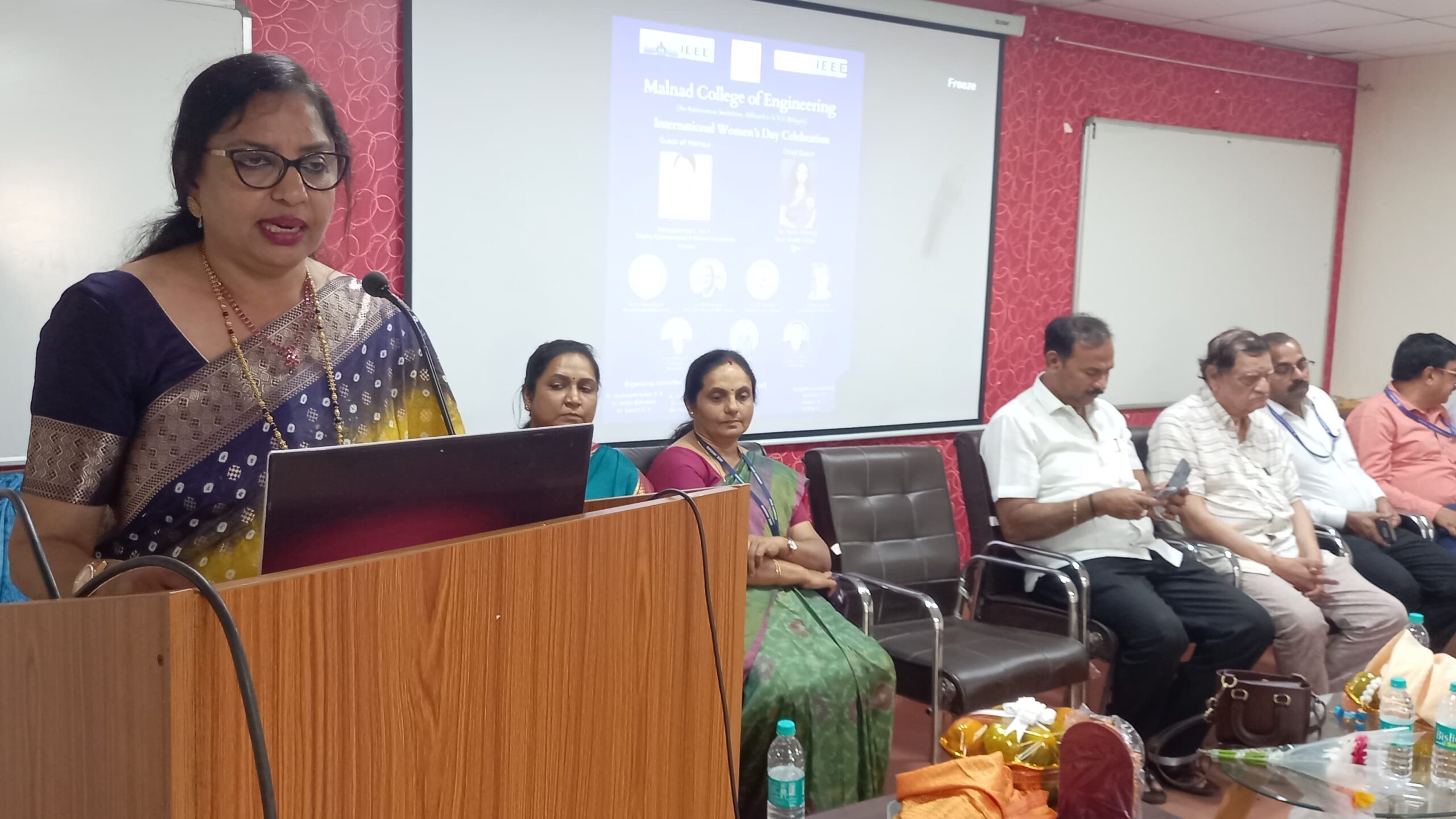 Visuals from the International Women's Day programme at Malnad College of Engineering, Hassan, on Saturday.